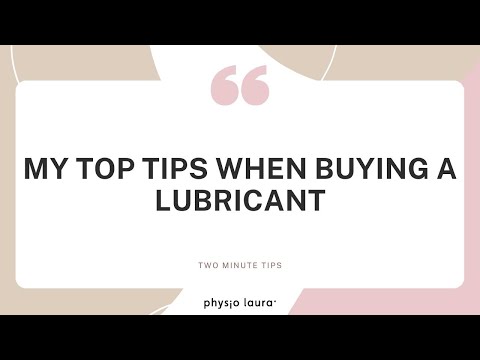 My top tips when buying a lubricant