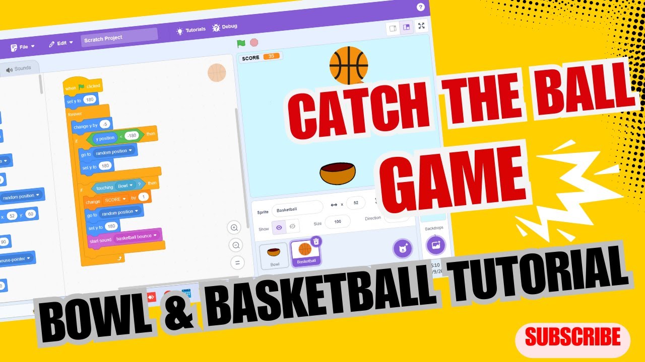 Learn Scratch Coding: Balloon Pop & Catching Game Tutorial - YouTube