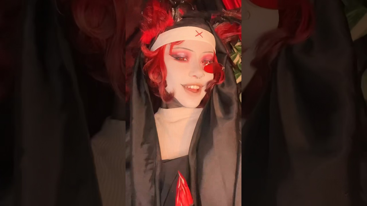 nunlastor #cosplay #makeup #cartoon #hazbinhotel #alastor