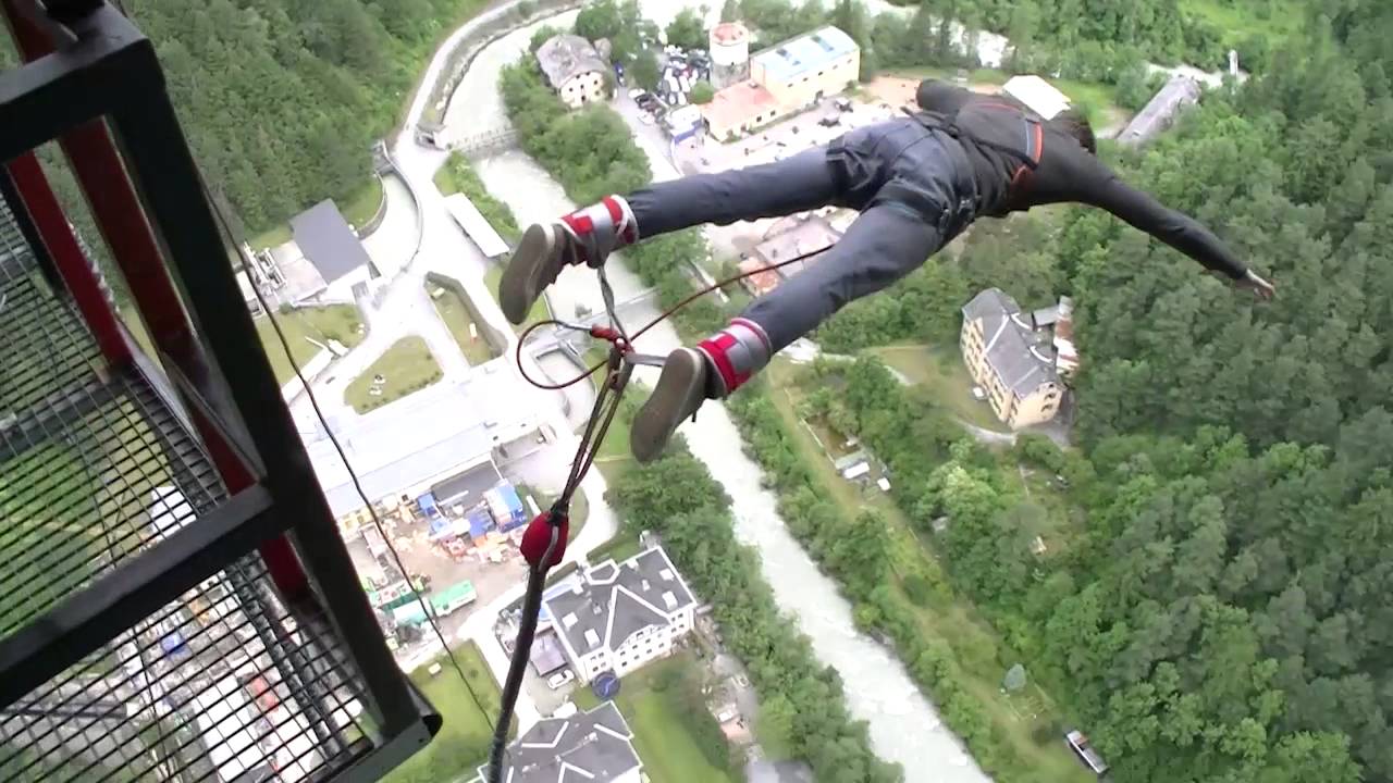 Bungee jumping europabrücke Rupert Hirner