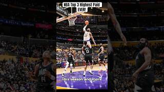 NBA Top 3 Highest Paid Of All Time #mj #lbj #lebronjames #nbahighlights #stephencurry #marlonladd