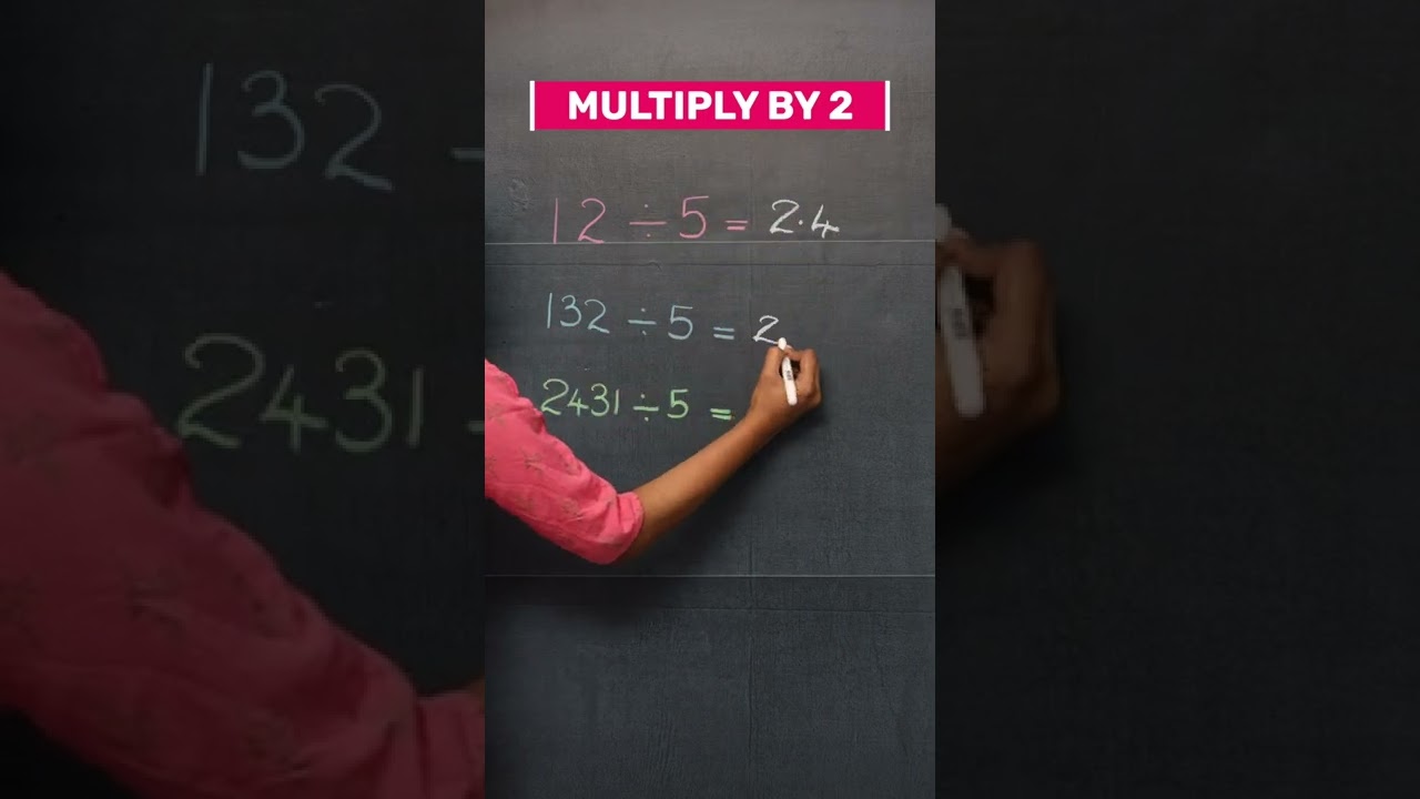 Division trick | Dividing by 5 short trick  | Maths trick | 