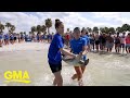 Rescued sea turtle returns home to ocean after 3 months