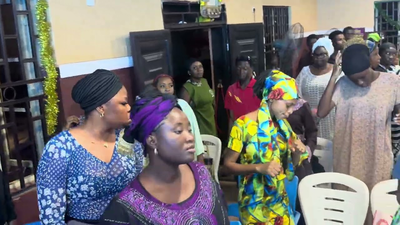 Joyous moment at the crossover service