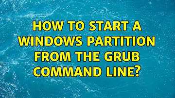 Unix & Linux: How to start a windows partition from the Grub command line? (2 Solutions!!)