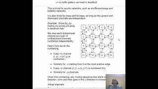 Lecture 26b.  Deadlock-free routing