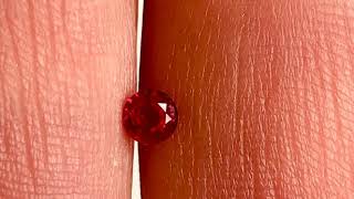 Stunning Red Color in Round Cut Genuine Ruby Gemstone in Grade AAA at AfricaGems