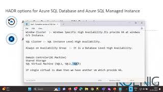 Learn High availability for Azure SQL Database and SQL Managed Instance online Koenig Solutions