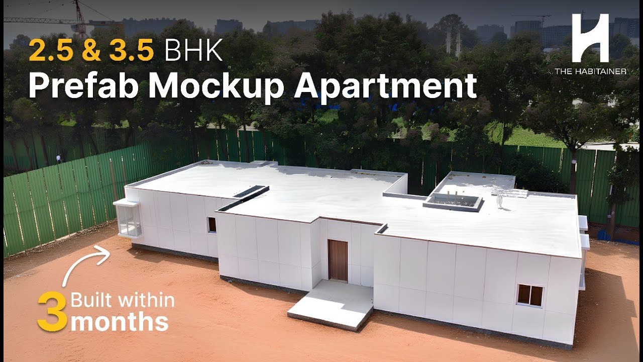 Модульная квартира-макет, построенная за 3 месяца | Сборный дом с 2,5 и 3,5 спальнями от The Habi...