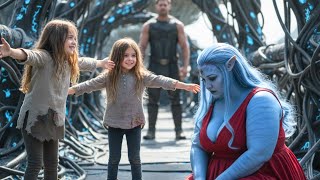 “I think you need a hug…Can we hug you?” said the single dad veteran’s  twins to the obese alien but