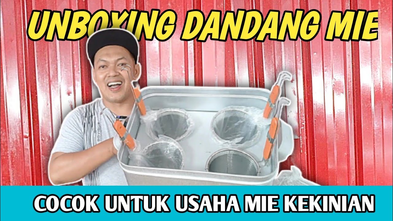 UNBOXING DANDANG MIE LUBANG 4,MUDAH BUAT USAHA MIE AYAM ATAU MIE LEVEL - Mas Be