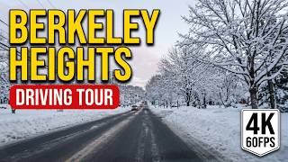 Exploring Berkeley Heights NJ Snowy Union County Driving Tour 4K
