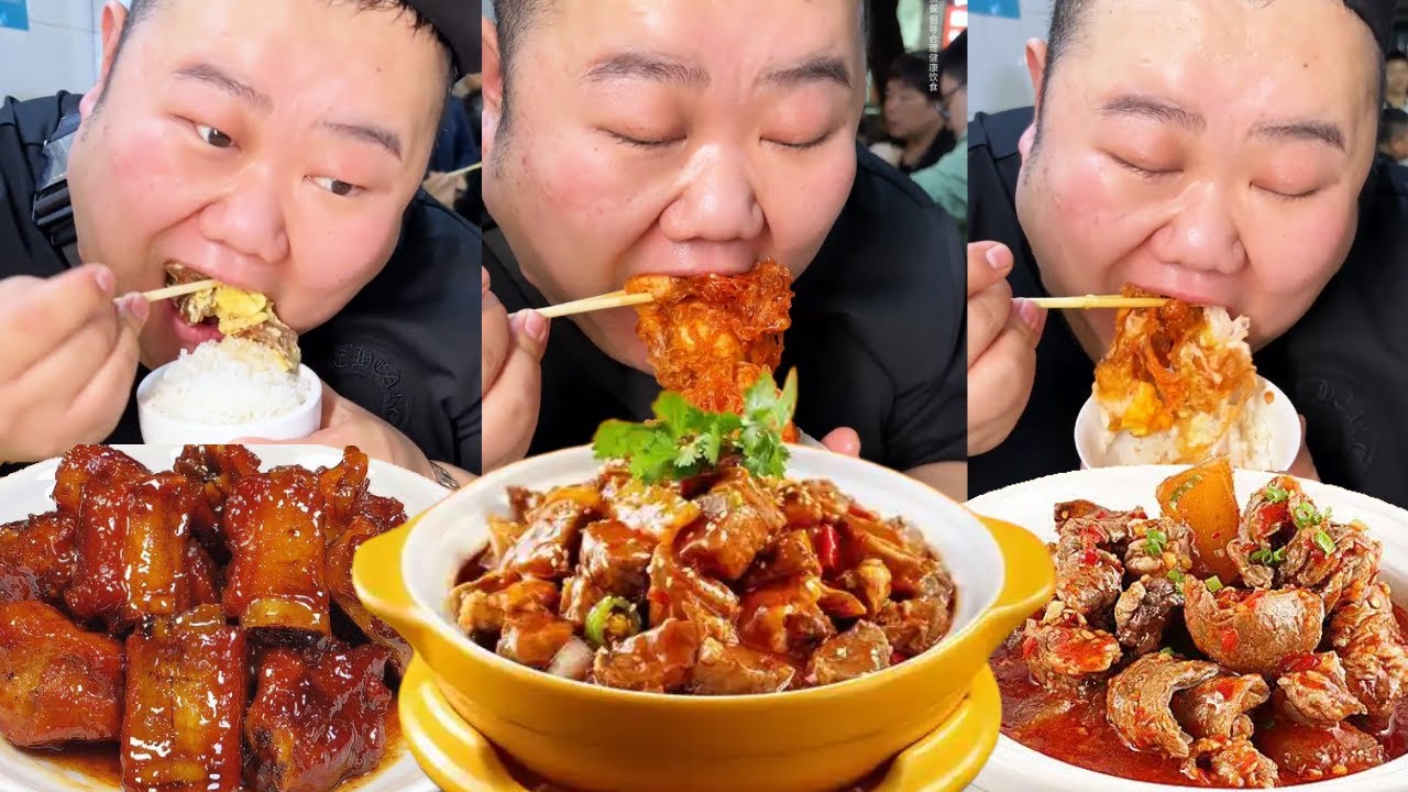 【大胃王挑戰】挑戰花550元吃廣州特色美食！糖醋排骨咬下去酸甜爽口，牛腩煲滿滿一盆全是肉真過癮｜Food Challenge【櫻木花胖】