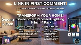 Govee Matter RGBIC Recessed Lights: The 5-Star Alexa Upgrade You Gotta See!