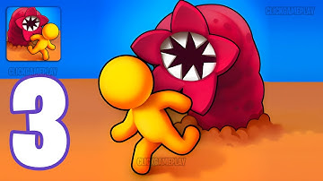 Sandworms Gameplay Walkthrough Part 3 - Tutorial Survive From Sandworms (Android,iOS)