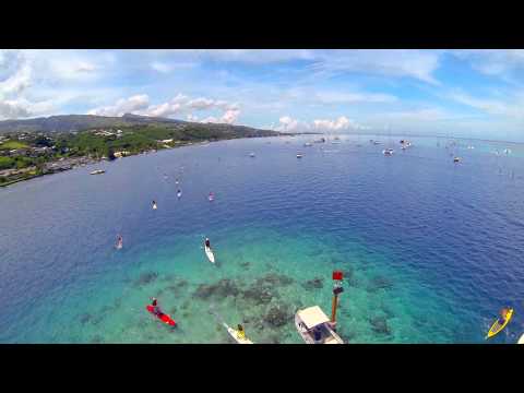 Tahiti SUP Race from the sky