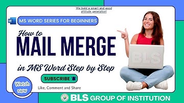 How to Mail Merge in MS Word: Microsoft Word Tutorial.