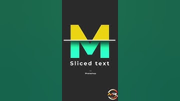 Learn sliced text effect in Photoshop Just 30 Second | Mr.X Graphic Designer