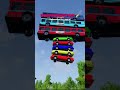 Satisfying Rainbow Car & Bus Drop 🌈 (BeamNG.Drive)