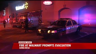 Fire At Walmart Prompts Evacuation