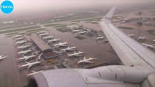 INTENSE ENGINE ROAR! KLM 737-800 Takeoff from Busy London Heathrow!