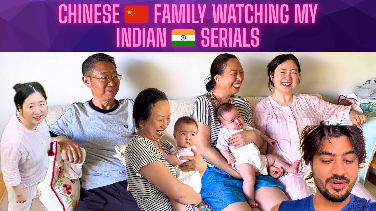 Showing My Chinese Family My Past Life as an Indian TV Actor 😳😂 | Indian Chinese Daily family Vlog