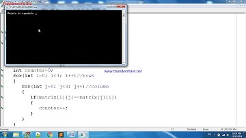 Symmetric Matrix in C++