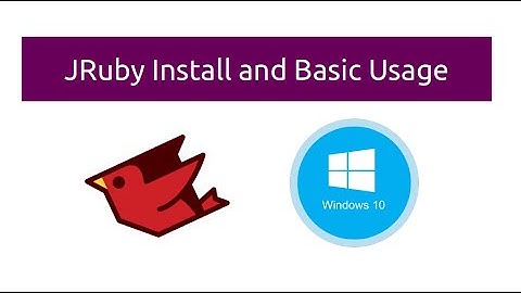 JRuby in 5 Mins - How to Install and Basic Usage