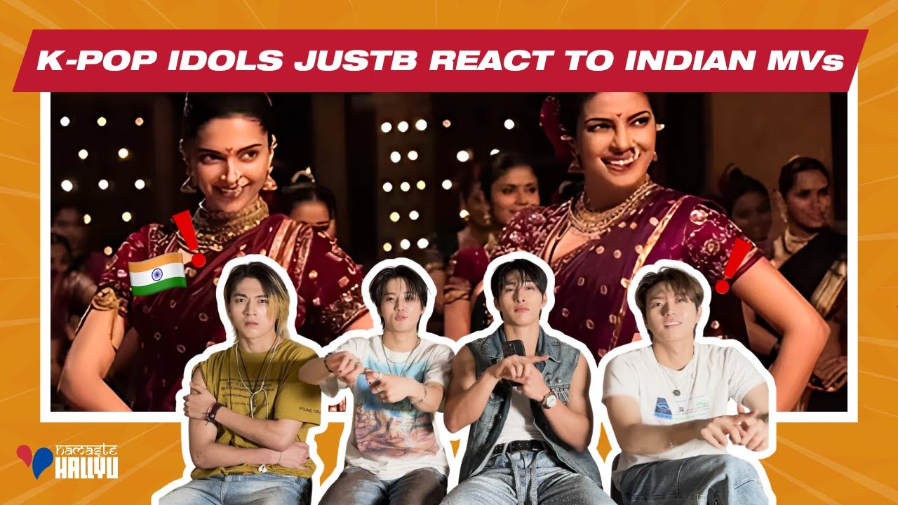 K-pop Idols JUSTB Can’t Stop Watching Indian MVs! 🤯🇮🇳 | Ilahi & Pinga Reaction | Part 2 |