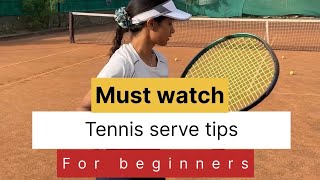 Tennis serve tips for beginners #tennis #serve #beginners #sports@KarmaKhatana