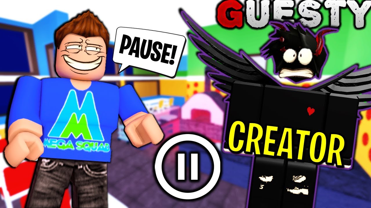 Roblox Guesty Pause Challenge Vs The Creator Drdarkmatter Megasquad Stream Highlights Youtube - pause roblox game