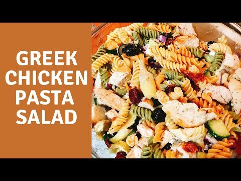 Greek Chicken Pasta Salad