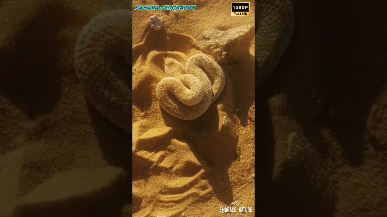 Horned Viper Hiding in the Sand! Watch How I Uncovered It with a Stick