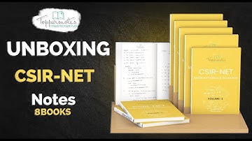 CSIR - NET || Mathematical Science || Latest Edition || Handwritten Notes Unbox By Toppersnotes