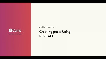 Creating posts Using REST API