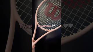 Every girly’s dream 🤍 finally mine #wilson #wilsonpink #tennis #ballspink #racketpink