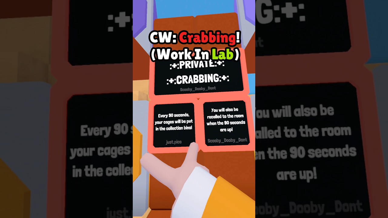 My new CW CRABBING! The #1 BEST and FASTEST Crab Catching cw!