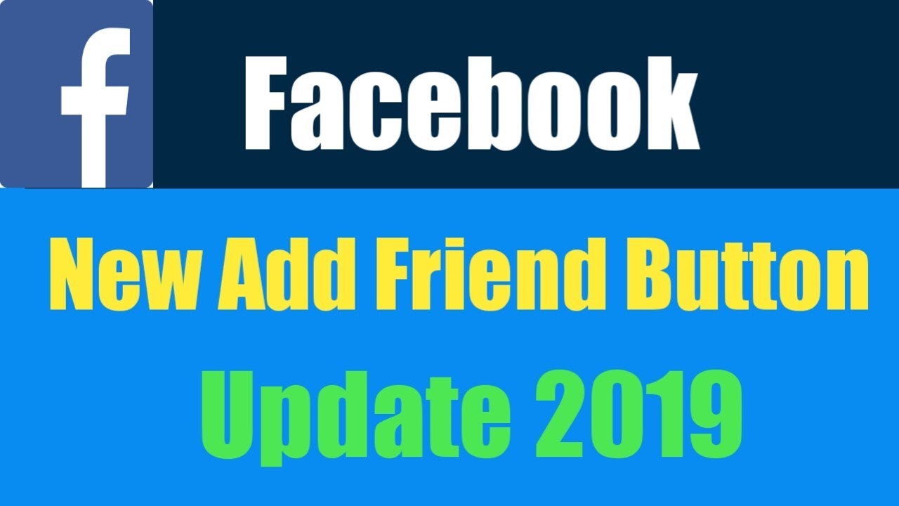 Facebook New Add Friend Button Update - YouTube