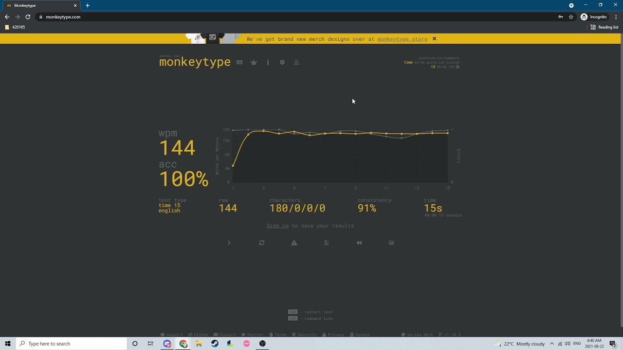 MonkeyType 873WPM  Hacking Typing Speed Test Web App With Web Crawler 