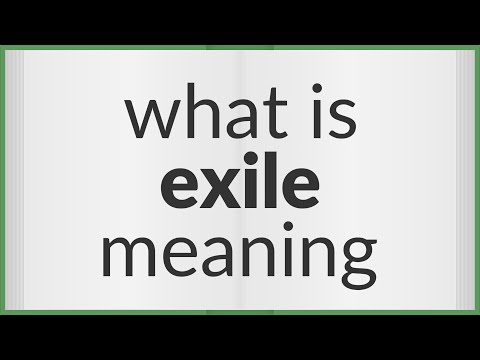 Exile | meaning of Exile
