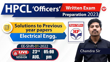 HPCL Solutions to Previous year papers | Electrical engg. #hpcl #live | Electrical 2022 shift 01