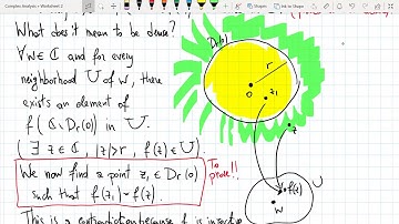 Complex Analysis II course - Correcting Worksheet 2, exercise 4