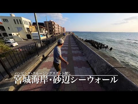 [Longboard Pumping] Sunabe seawall [Skateboard Cruising Spot in Okinawa]