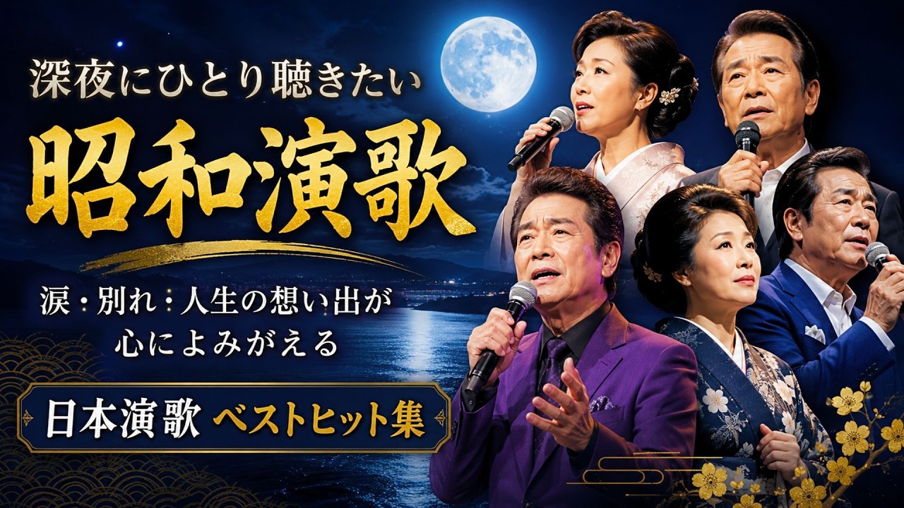 深夜にひとり聴きたい昭和演歌 🌙 涙・別れ・人生の想い出が心に