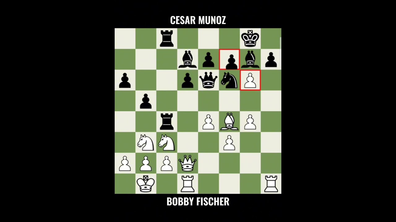 Bobby Fischer vs Cesar Munoz ◉ Leipzig Olympiad Preliminary (1960)