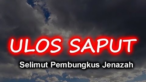 ULOS SAPUT - Perdana Trio (Lirik + Artinya)