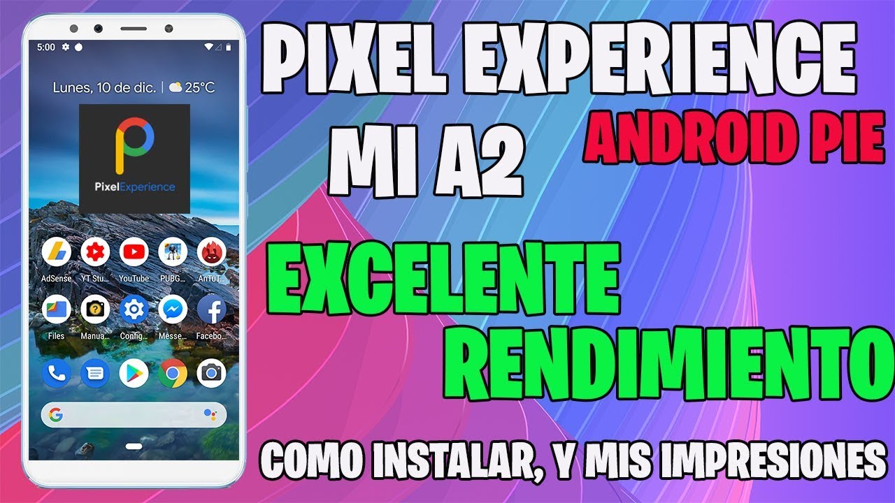 PIXEL EXPERIENCE XIAOMI MI A2 ANDROID PIE - YouTube