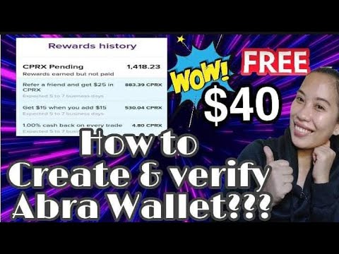 WOW! FREE $40| How to create & verify ABRA WALLET??? | 2022 earning crypto