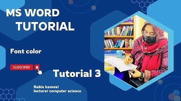 ICT Lab 3 MS Word Tutorial