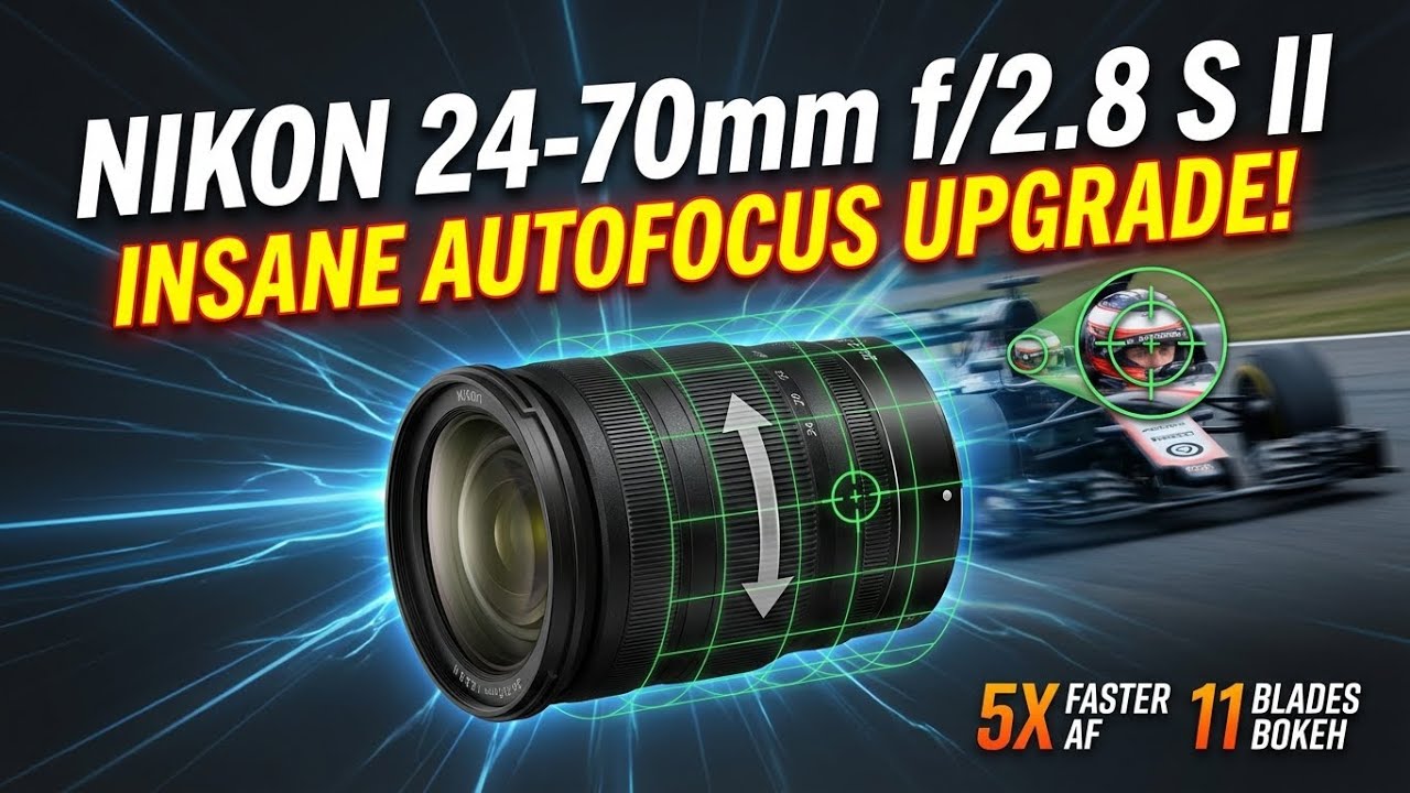 Nikon 24-70mm f/2.8 S II – Insane Autofocus Upgrade - YouTube